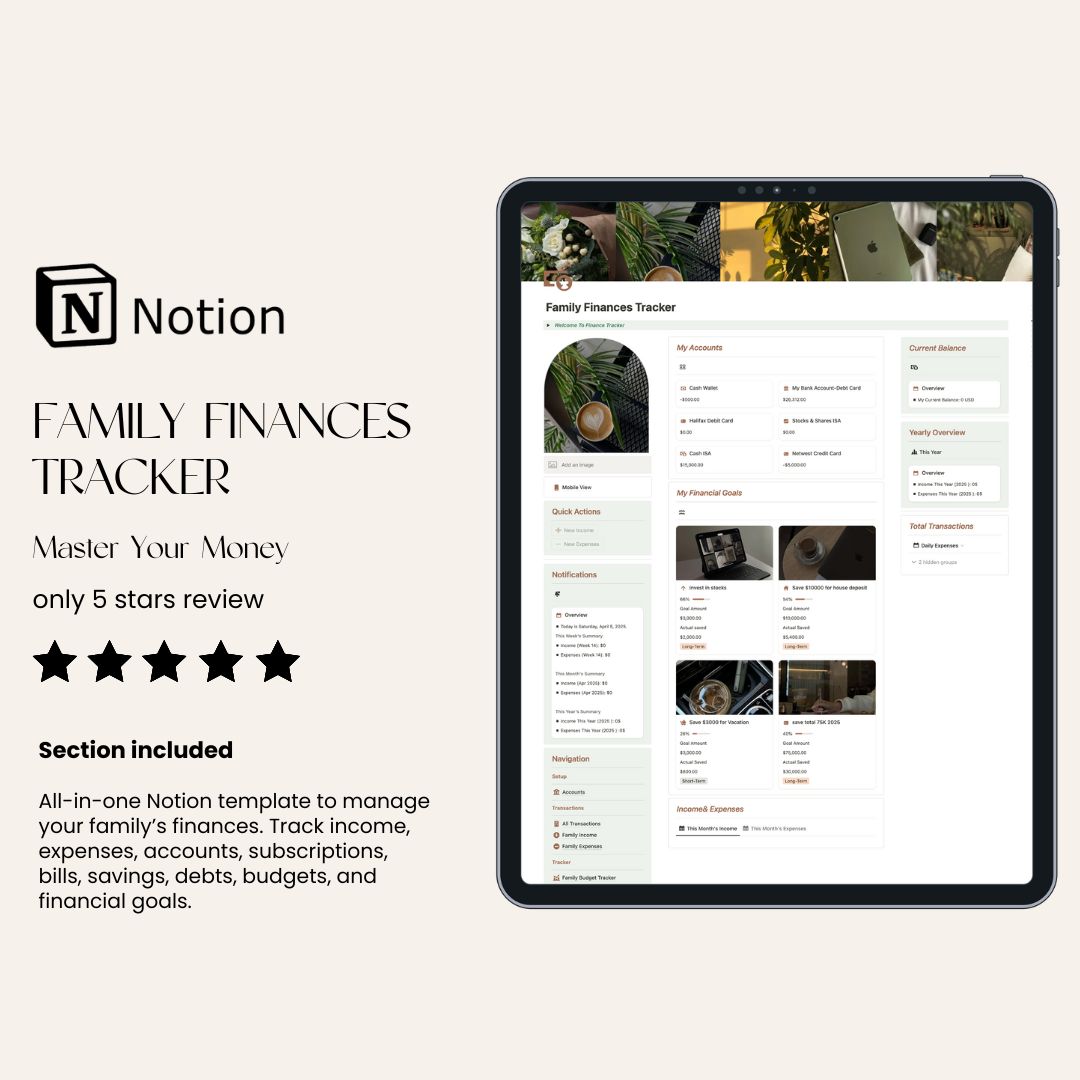 Family Finances Tracker