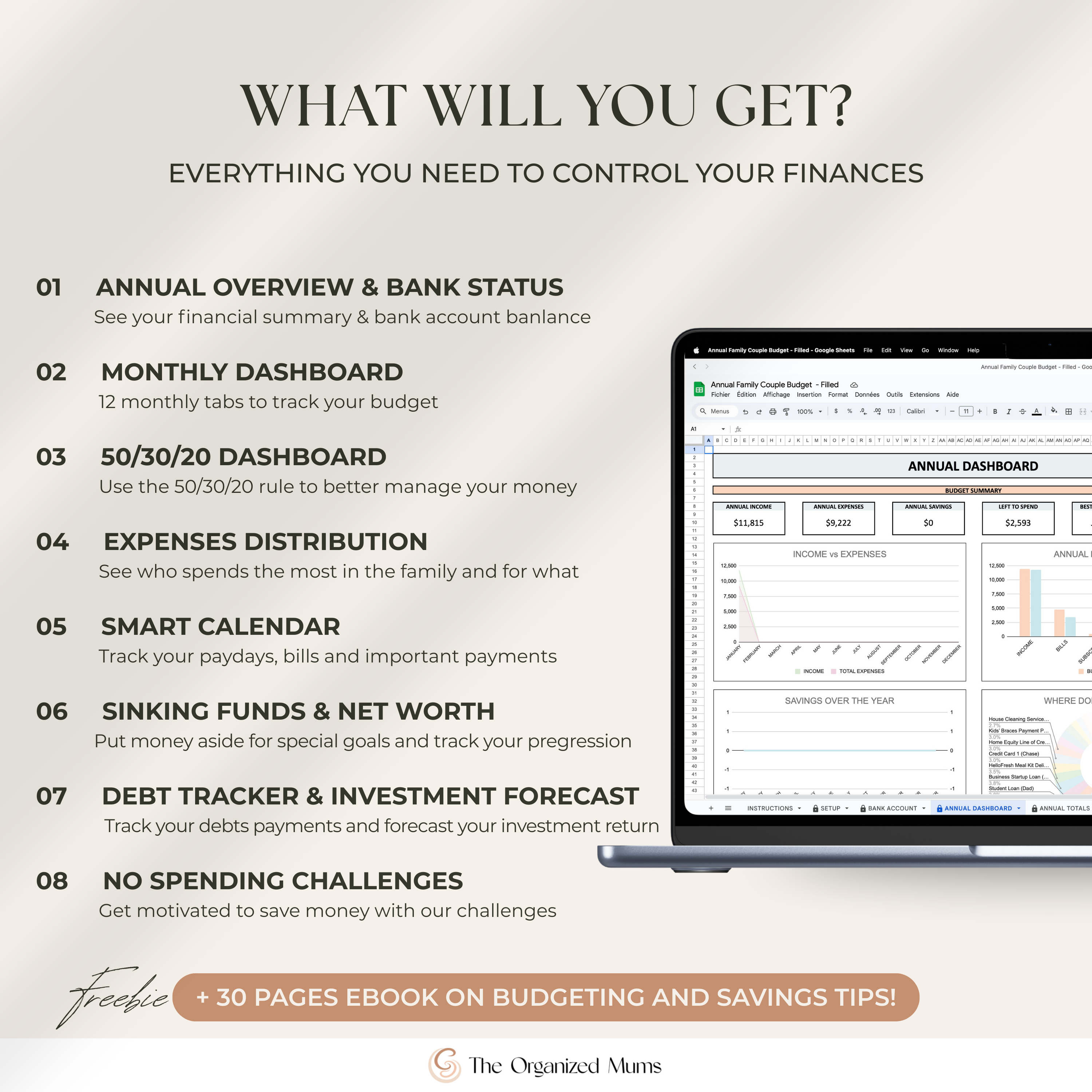 Annual Family Couple budget