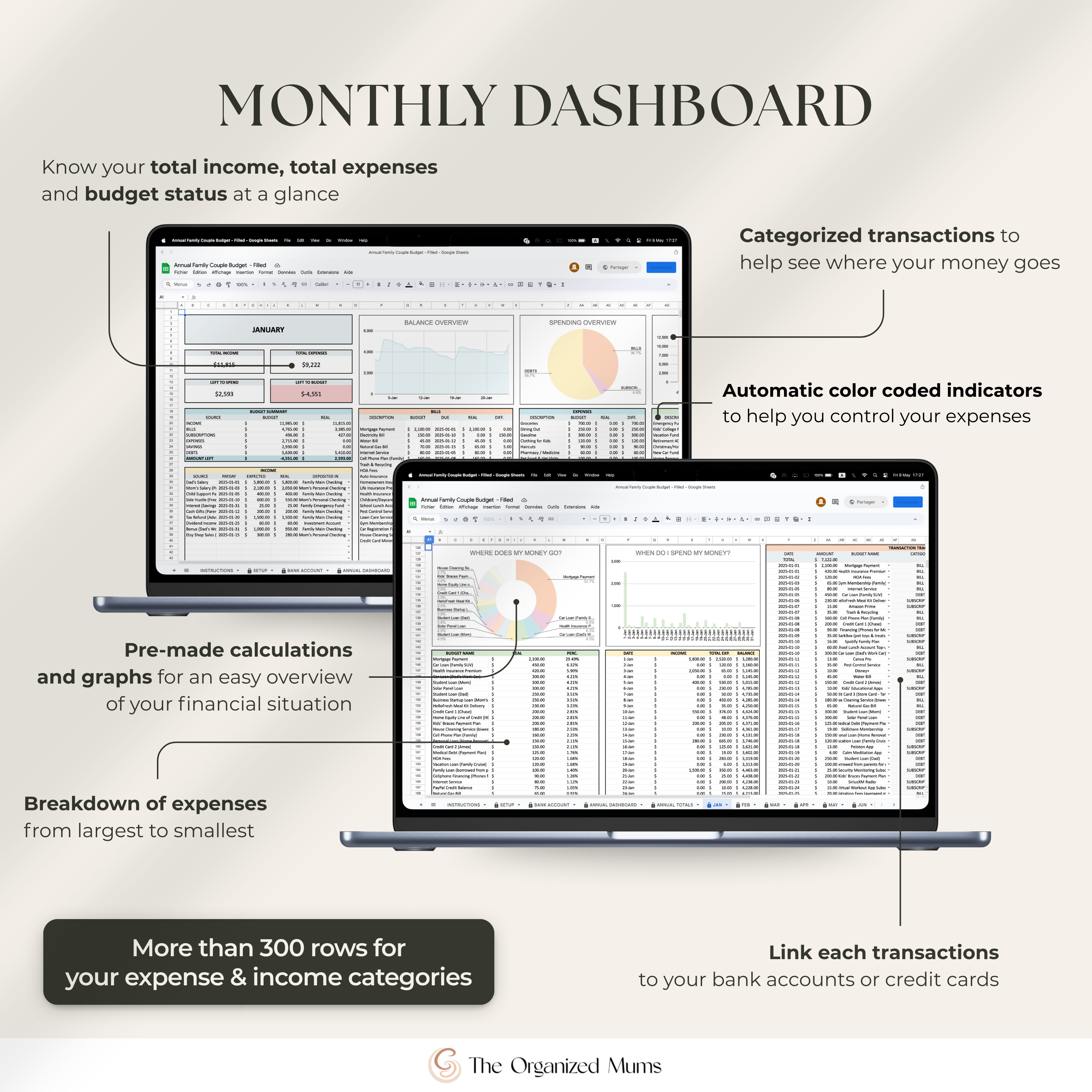 Annual Family Couple budget