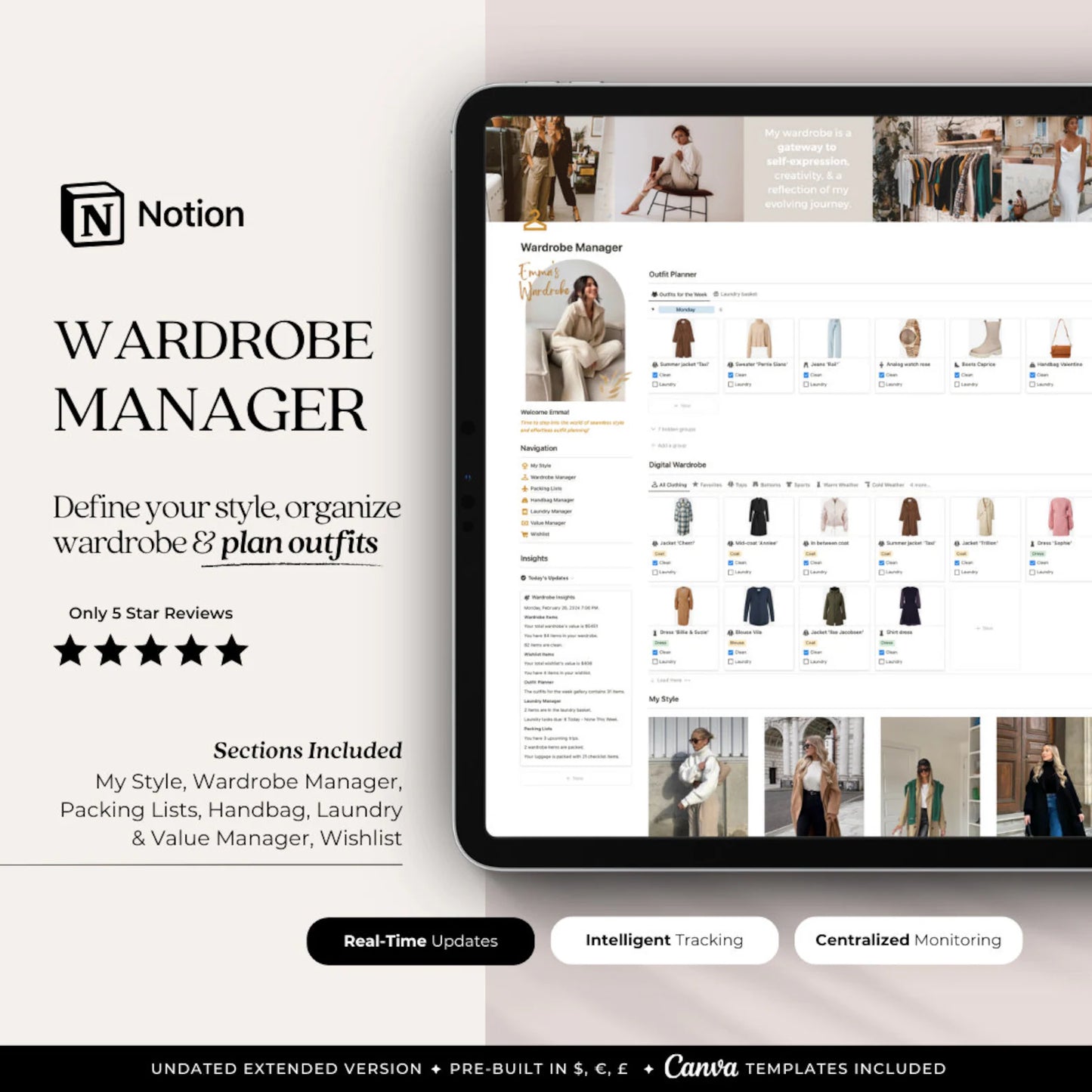 Wardrobe Manager Notion Template